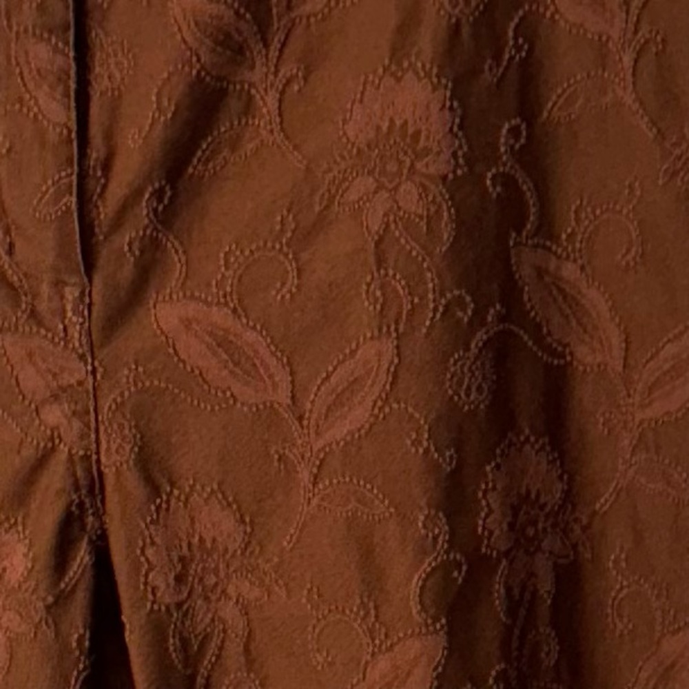 Multiples Terracotta Embroidered Slacks/Pants - Picture 3 of 9